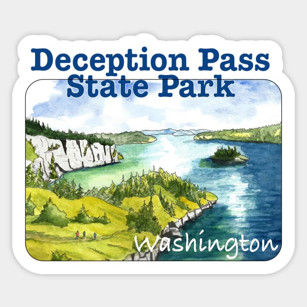 Deception Pass State Park, Washington Sticker by MMcBuck